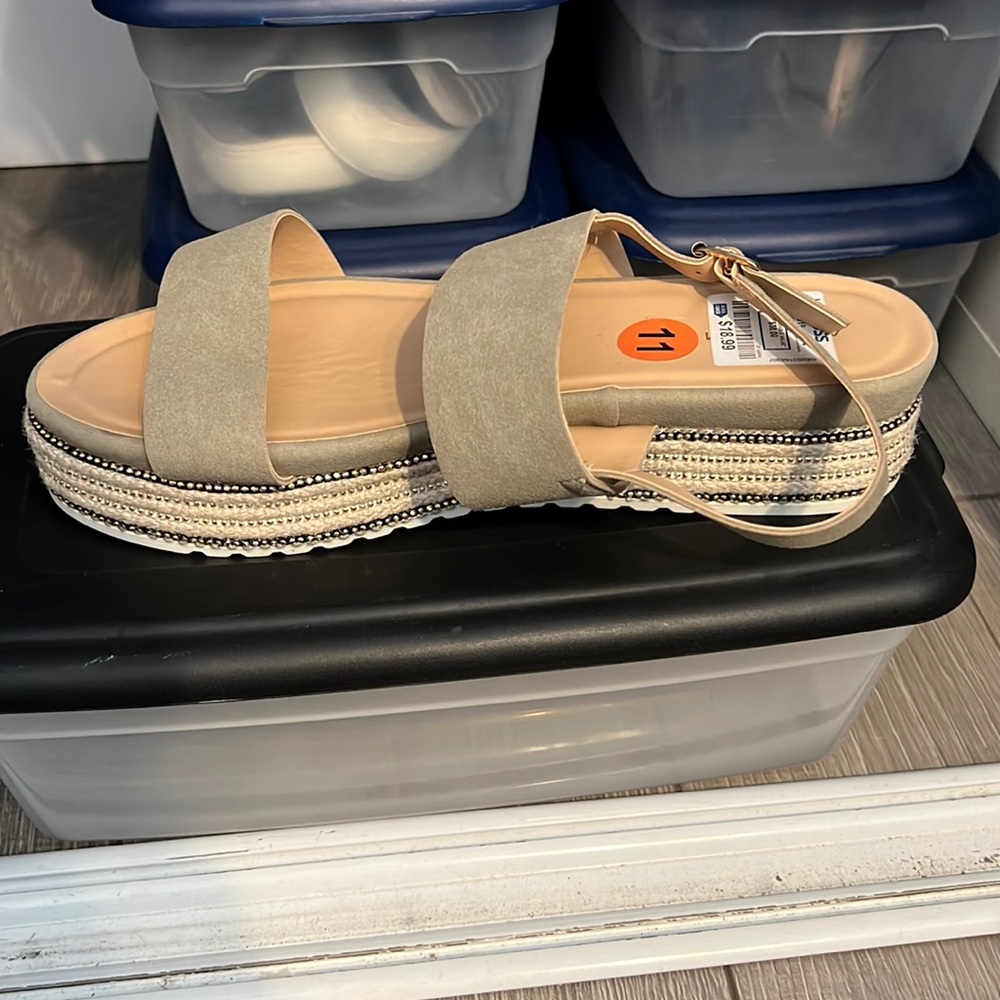 Tan sandals